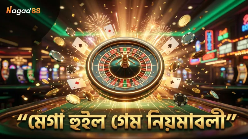 মেগা হুইল গেমে স্পিন করার মৌলিক নিয়মাবলী ব্যাখ্যা করে